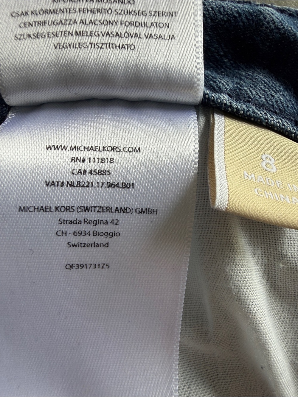 MICHAEL KORS Women's Mid-Rise Stretch Skinny Jeans Size 8 - Picture 14 of 15